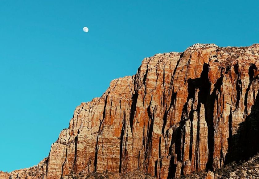 daytime moon over a red rock mesa – inspiration for a weekly list of free educational events and resources for the association community