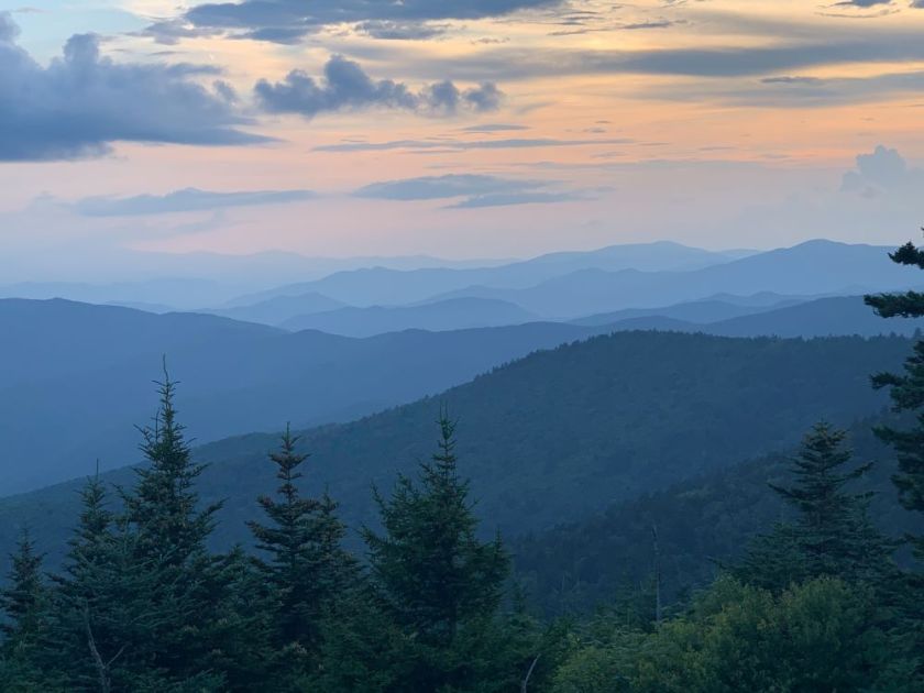 sunset in the North Carolina mountains – inspiration for my weekly list of free educational events and resources for the association community
